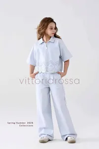 طقم ملابس صيفي للبنات - فيتوريا روسا (Vittoria Rossa)
