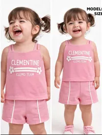 طقم ملابس صيفي للبنات - كليمنتين (Clementine)