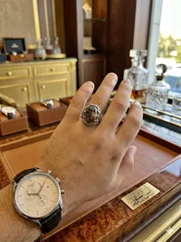 خاتم فضة بحجر العقيق (Anas Store)