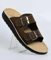صندل شبابي جلدي - ناتشورال (Natural)