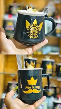 كأس مق سيراميك بغطاء وتاج - ستاربكس (Starbucks)