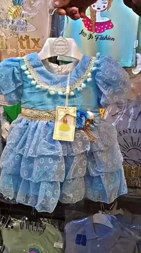 فستان أطفال أزرق