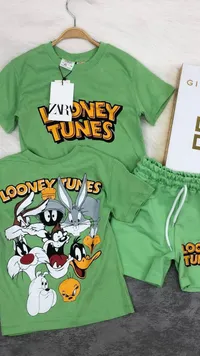 طقم ملابس أطفال - لوني تونز (Looney Tunes)