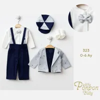 طقم ملابس رسمية للأطفال - بيتيت بونبون بيبي (Petite Ponpon Baby)