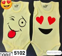 بودي سوت أطفال بتصميم إيموجي (Baby Bodysuit)