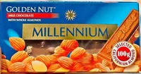 شوكولاتة بالحليب مع اللوز الكامل - جولدن نات من ميلينيوم (Millennium)