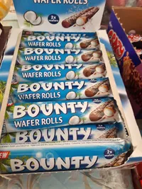 أصابع ويفر محشوة بجوز الهند - باونتي (Bounty)
