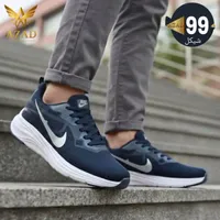 حذاء Nike رياضي أزرق داكن برباط