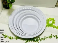 طقم صواني بلاستيك شفاف - 4 أحجام
