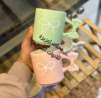 مج سيراميك بتصميم الفيونكة