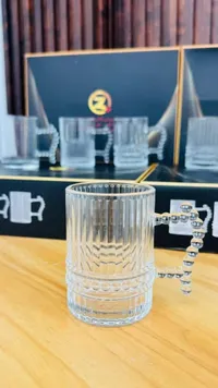 طقم أكواب زجاجية مزخرفة - زد (Z)