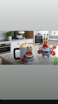 مج سيراميك بتصميم مستر سلطع من سبونج بوب