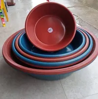 طقم طشوت بلاستيك متعدد الأحجام - زينة (Zina)