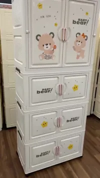 خزانة ملابس بلاستيكية للأطفال - بيبي بير (Baby Bear)