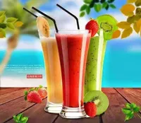 طقم كاسات عصير زجاجية طويلة