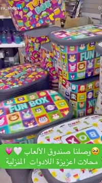 صندوق تنظيم الألعاب الملون - فان بوكس (Fun Box)