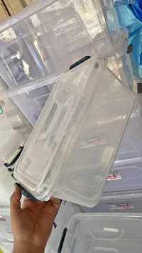 صندوق تخزين بلاستيكي شفاف - ستورج بوكس (Storage Box)