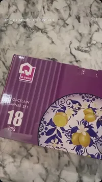 طقم عشاء بورسلين 18 قطعة - ناين صنز (Q.Sons)