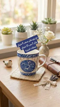 كوب بورسلين مزخرف - سوق غزة