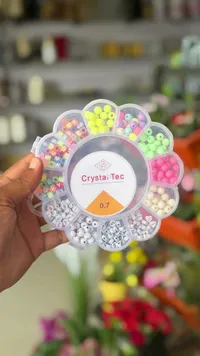 طقم خرز ملون لصناعة الإكسسوارات - كريستال تيك (CrystalTec)