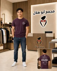 تيشيرت رجالي مطبوع - مجمع أبو هلال