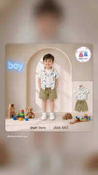 طقم صيفي للأولاد - شام ستور (Sham Store)