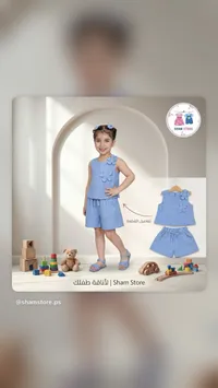طقم صيفي بناتي - شام ستور (Sham Store)