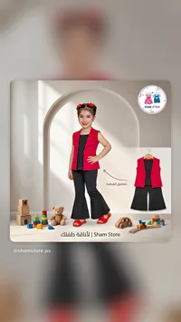 طقم ملابس بناتي رسمي - شام ستور (Sham Store)