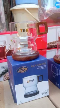 كوب قهوة زجاجي - O.W.O