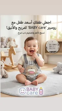 رومبير أطفال بتصميم دب - بيبي كير (Baby Care)