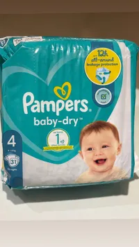 حفاضات بيبي دراي مقاس 4 - بامبرز (Pampers)