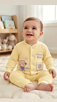 رومبر أطفال بطبعة دب سعيد (Happy Bear)