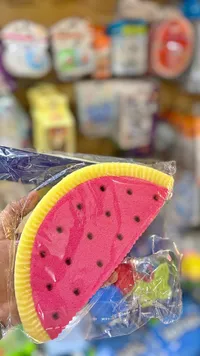 إسفنجة استحمام للأطفال على شكل بطيخ