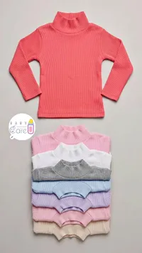 بلوزة أطفال برقبة عالية - بيبي كير (Baby Care)