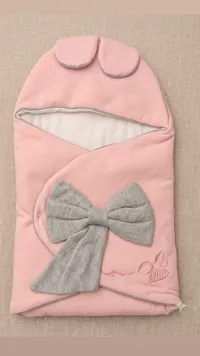 كيس نوم أطفال بتصميم فيونكة (Baby Nest)