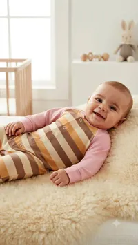 بدلة أطفال مخططة (Baby Onesie)