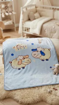 بطانية أطفال بتصميم خروف (Baby Blanket)