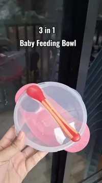 وعاء تغذية للأطفال 3 في 1 (Baby Feeding Bowl)