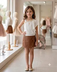 طقم بناتي - بلوزة وتنورة (Children's Outfit)