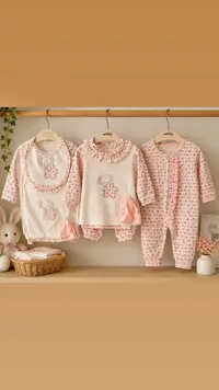 طقم ملابس مواليد متكامل - ميني بورن (Miniborn)