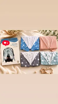 غطاء مقعد سيارة للأطفال بتصميم فيونكة (Bow's Baby)