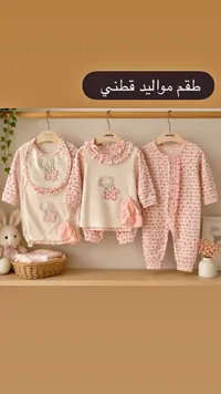 طقم مواليد قطني - مينيبورن (Miniborn)