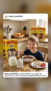 رقائق حبوب الإفطار بالشوكولاتة - كوكو بوبس من كيلوجز (Kellogg's)