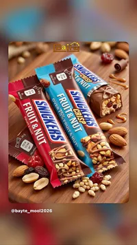 لوح شوكولاتة فروت آند نت - سنيكرز (Snickers)