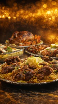 وجبة شرقية - مشكلة لحوم وأرز
