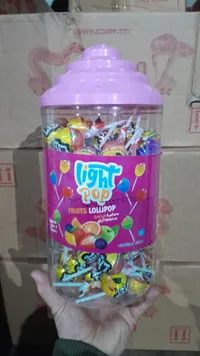 مصاصات فواكه بحشوة اللبان - لايت بوب (Light Pop)
