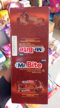 ويفر مغطى بشوكولاتة الحليب مع كريمة الكاكاو - مستر بايت (Mr. Bite)
