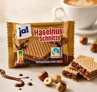 ويفر محشو بكريمة البندق - جا (Ja!)