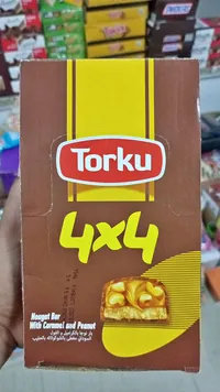 بار نوجا بالكراميل والفول السوداني - توركو (Torku)