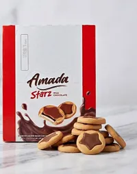 بسكويت ستارز بحشوة شوكولاتة الحليب - أمادا (Amada)